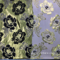 Gouden bloemen Chenille jacquard stof voor jurk